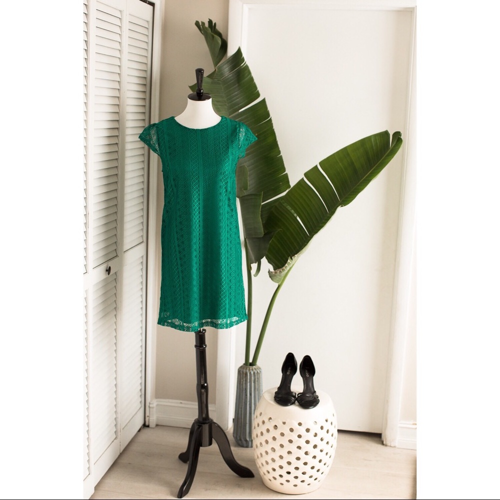 Green Lace Cocktail dress